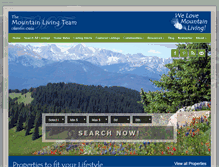 Tablet Screenshot of mountain-living.com